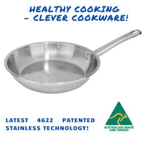 28 cm New 4622 Stainless Frypan - Rivetted Single Handle only