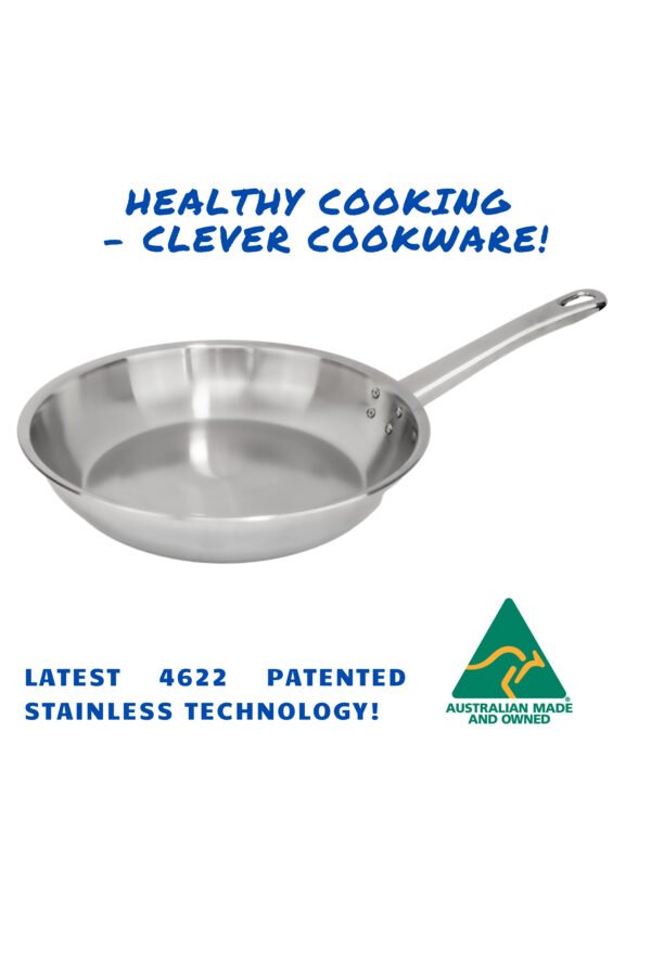 28 cm New 4622 Stainless Frypan - Rivetted Single Handle only