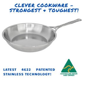 28 cm New 4622 Stainless Frypan - Tig Welded Single Handle only