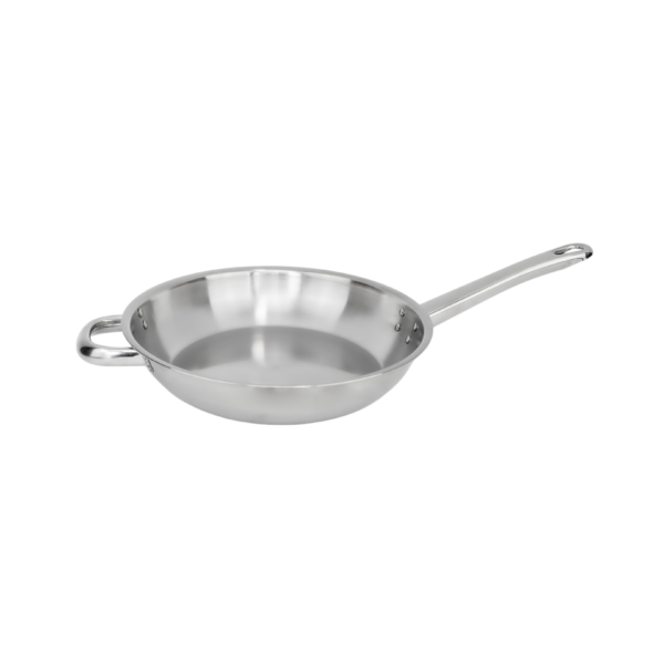 28cm 2mm Satay Fry Pan - Riveted Double Handles (long and short) - Image 5
